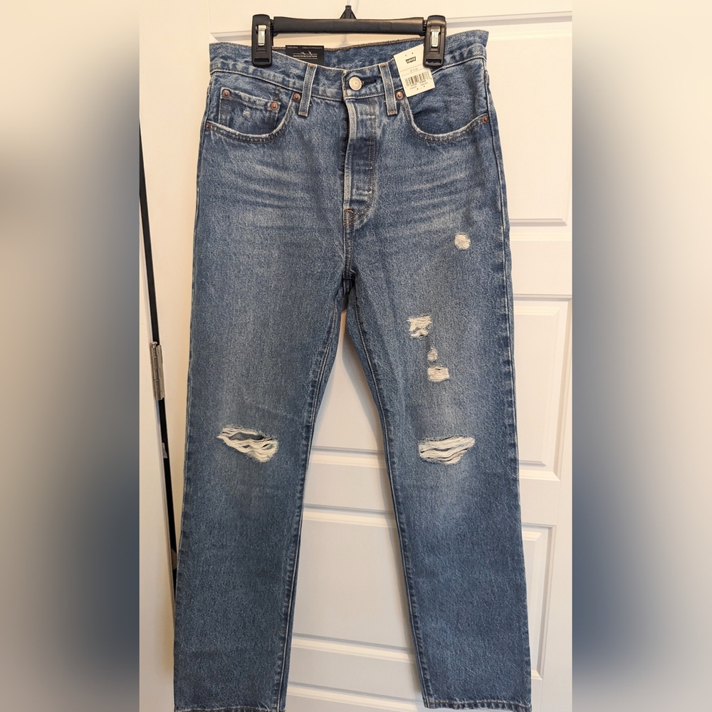 Levi’s 501 Hi Rise ButtonFly Straight Leg Jeans Size 27 x 30 NWT